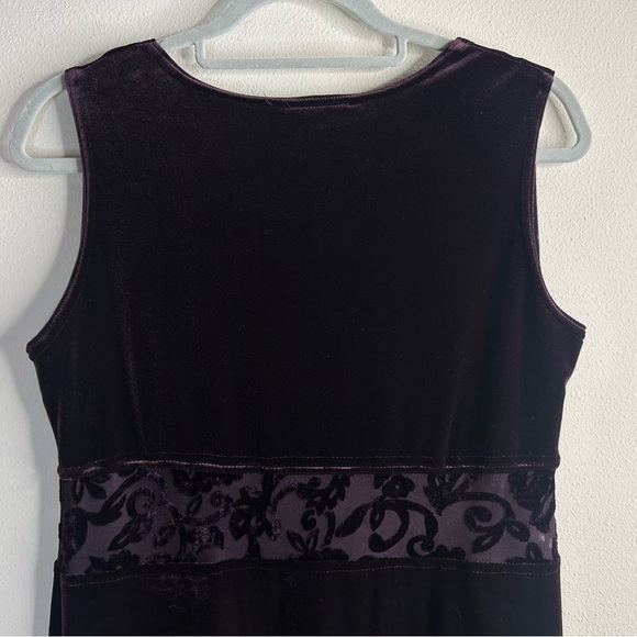 Dressing Clio Vintage 90s Velvet Dress Purple Size S Whimsygoth Renaissance Goth - Picture 14 of 15